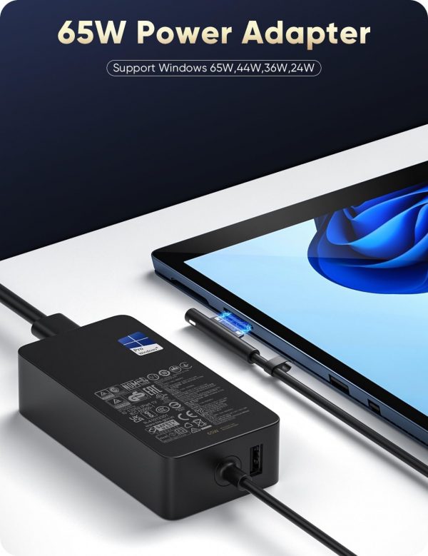 Surface Charger,65W Microsoft Surface Charger for Surface Pr... - Image 4