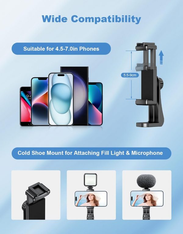 CIRYCASE Phone Tripod, Monopods, 177cm Extendable Selfie Sti... - Image 7
