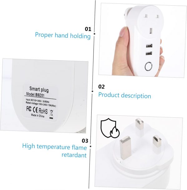 WiFi Smart Plug Dual-USB Smart Smart Plug USB Plug USB Outle... - Image 5