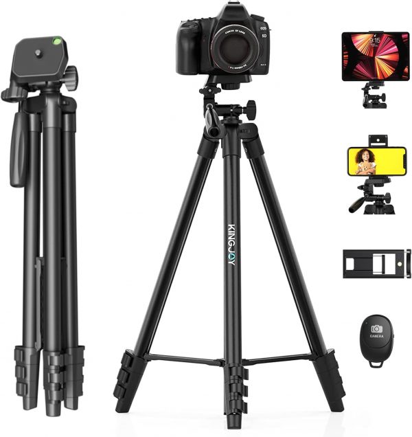 KINGJOY 71'' Camera Tripod Compatible with Canon Nikon Phone... - Image 2
