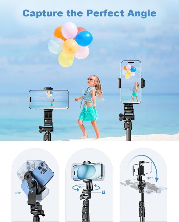 CIRYCASE Phone Tripod, Monopods, 177cm Extendable Selfie Sti... - Image 3