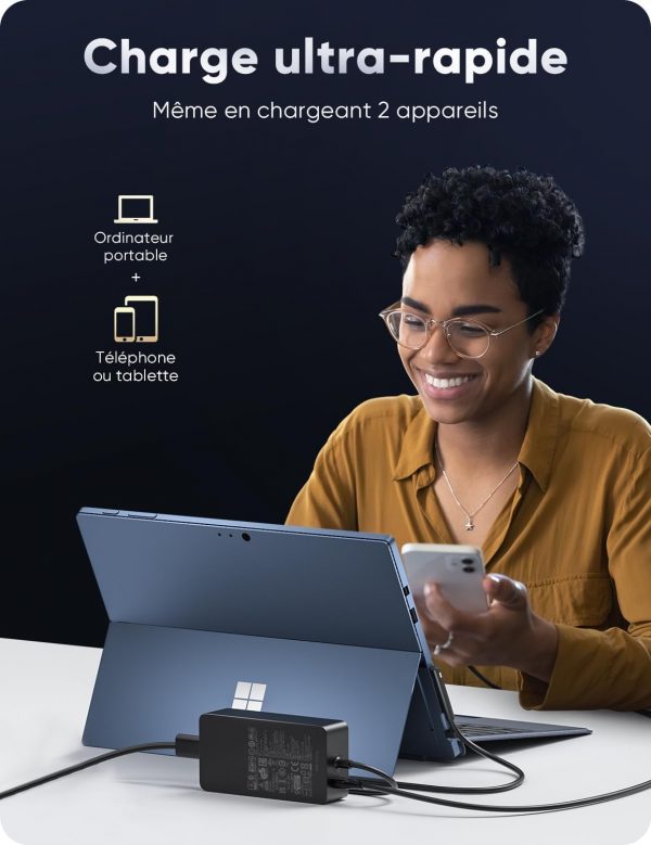 Surface Charger,65W Microsoft Surface Charger for Surface Pr... - Image 5