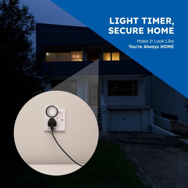 Desiretech Plug-in Timer Switch, 24 Hour Segment Timer, Ligh... - Image 8