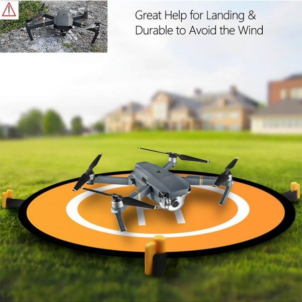 Drone Landing Pad, 22"/55cm Waterproof Portable Foldable Hel... - Image 3