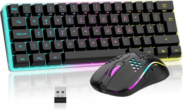 RedThunder K62 Wireless 60% RGB Gaming Keyboard and Mouse Co... - Image 2