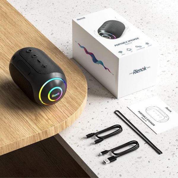RIENOK Bluetooth Speaker Wireless Portable Waterproof Speake... - Image 8