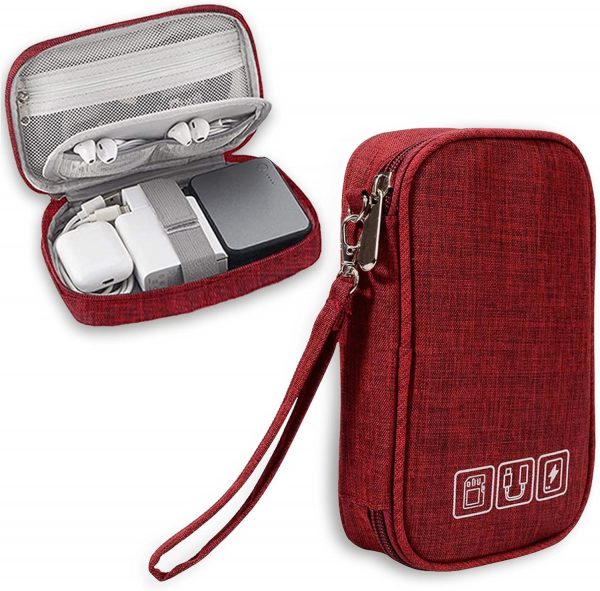 NEUSID Small Travel Cable Organiser Bag, Cable Pouch, Electr... - Image 2