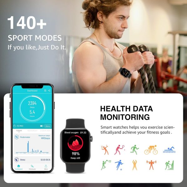 Smart Watch for Women Men Answer/Make Call,1.85"HD Screen Fi... - Image 6