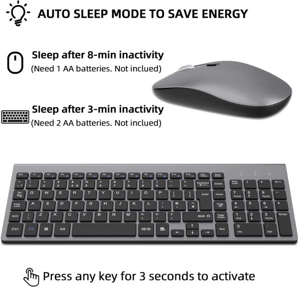 Wireless Keyboard Mouse Combo, cimetech 2.4G Ultra-Thin Keyb... - Image 6
