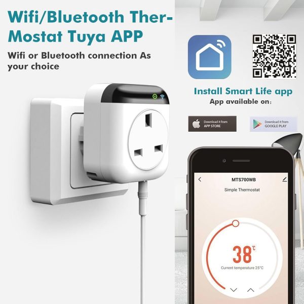 Jadeshay Thermostat,Wireless Programmable Smart WLAN Thermos... - Image 10
