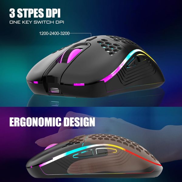 RedThunder K62 Wireless 60% RGB Gaming Keyboard and Mouse Co... - Image 6