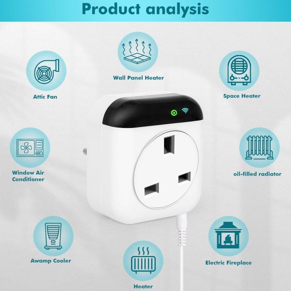 Jadeshay Thermostat,Wireless Programmable Smart WLAN Thermos... - Image 4