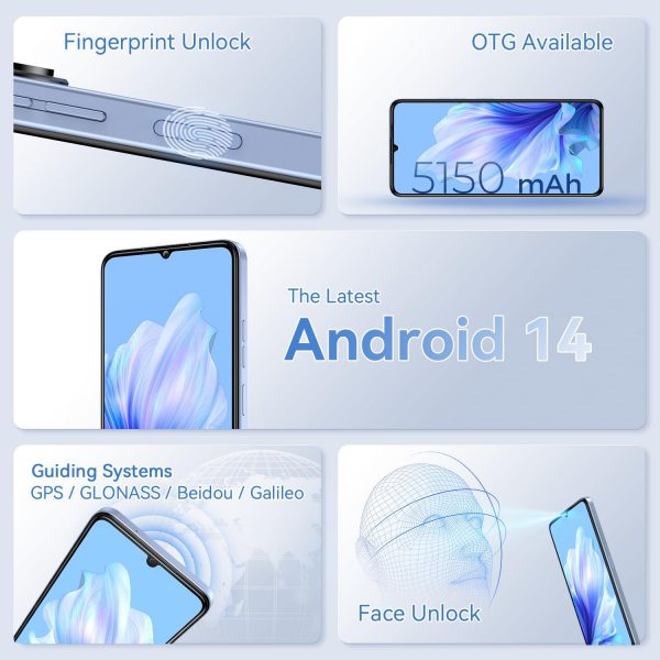 OUKITEL C50 Mobile phones 5g - Android 14 phone 24GB+128GB (... - Image 9