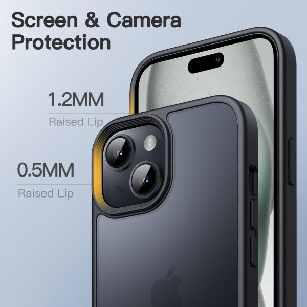 JETech Matte Case for iPhone 15 6.1-Inch, Shockproof Militar... - Image 5