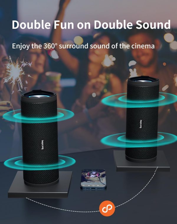 HEYSONG Portable Bluetooth Speaker, Waterproof Outdoor Speak... - Image 6