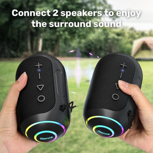 RIENOK Bluetooth Speaker Wireless Portable Waterproof Speake... - Image 7