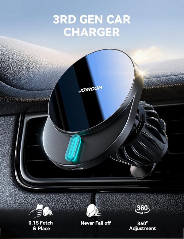 JOYROOM Magsafe Car Mount Charger, Fast Charging Magnetic Wi... - Image 9