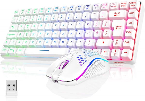RedThunder K84 75% Wireless Gaming Keyboard and Mouse Rainbo... - Image 2