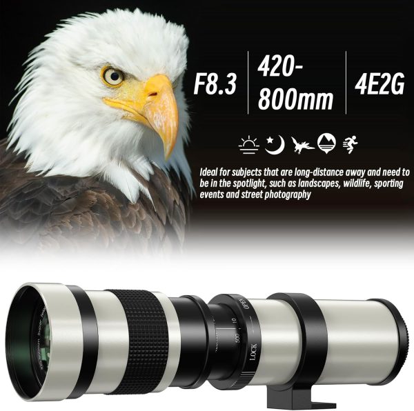 EF/EF-S 420-800mm F/8.3 Telephoto Zoom Lens - Manual DSLR Ca... - Image 5