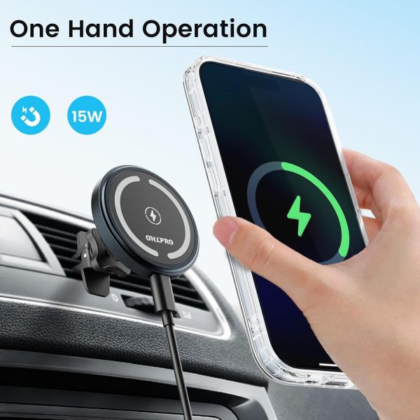 OHLPRO MagSafe Car Mount Charger iPhone Wireless Car Charger... - Image 5