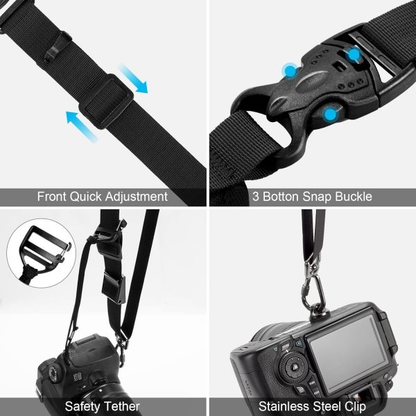 ARVOK Camera Strap - Quick Release & Safety Tether, Adjustab... - Image 4