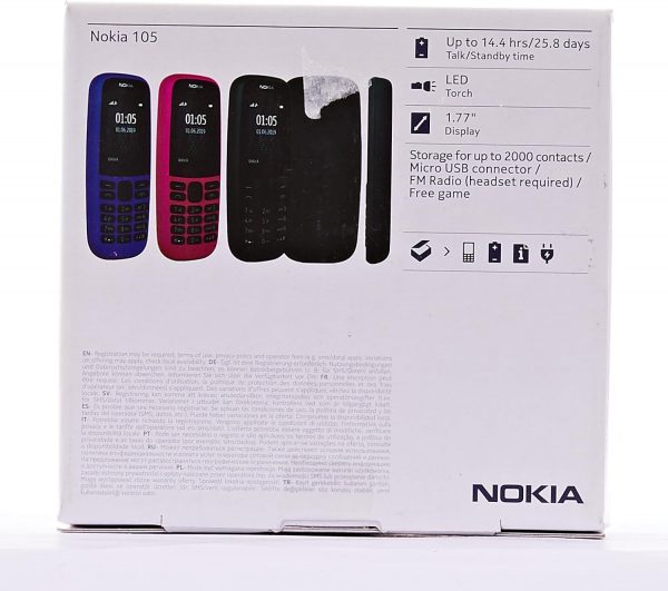 Nokia 105 (4th Edition) all carriers 1.77 Inch UK SIM Free F... - Image 9