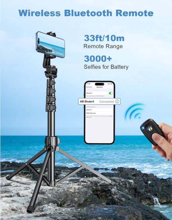 CIRYCASE Phone Tripod, Monopods, 177cm Extendable Selfie Sti... - Image 4