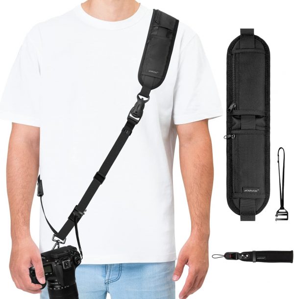 ARVOK Camera Strap - Quick Release & Safety Tether, Adjustab... - Image 2