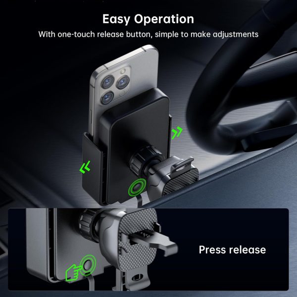 Polmxs Car Phone Holder Wireless Charger, 15W Wireless Car C... - Image 6
