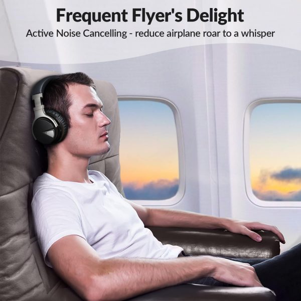 GarageRock E7 Active Noise Cancelling Headphones Bluetooth a... - Image 4
