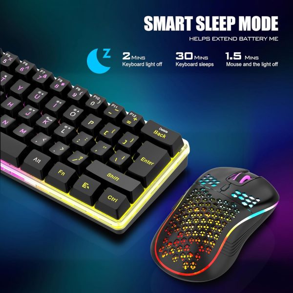 RedThunder K62 Wireless 60% RGB Gaming Keyboard and Mouse Co... - Image 7