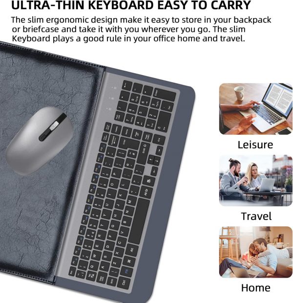 Wireless Keyboard Mouse Combo, cimetech 2.4G Ultra-Thin Keyb... - Image 8