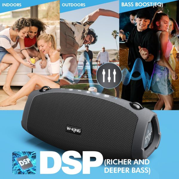 W-KING Portable Bluetooth Speaker Wireless, 120W PEAK IPX6 W... - Image 6