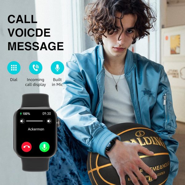 Smart Watch for Women Men Answer/Make Call,1.85"HD Screen Fi... - Image 3