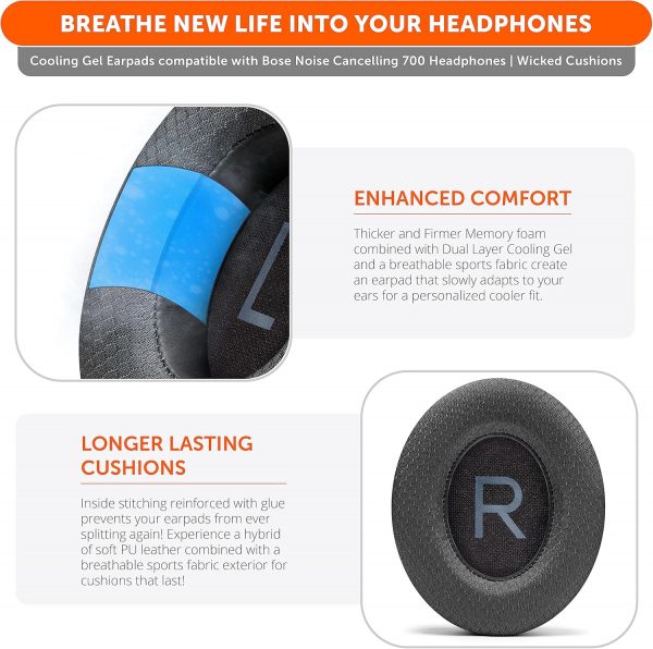 WC FreeZe NC700 - Cooling Gel Ear Pads for Bose Noise Cancel... - Image 5