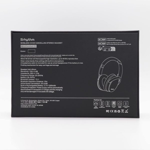 Srhythm NC35 Noise Cancelling Wireless Headphones Bluetooth ... - Image 12