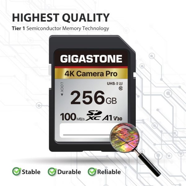 Gigastone 256GB SDXC Memory Card 4K Pro Series Camera Transf... - Image 3