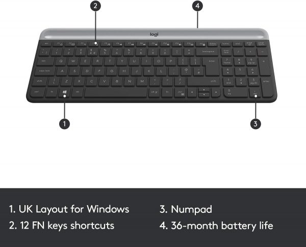 Logitech MK470 Slim Wireless Keyboard & Mouse Combo for Wind... - Image 7