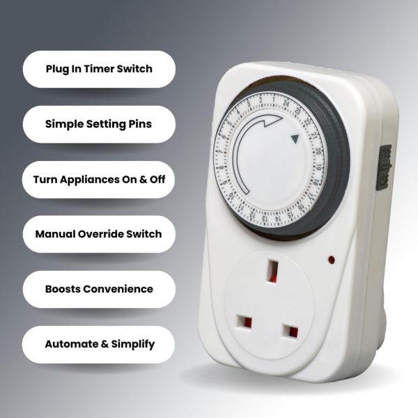 Defender 24 Hour Segment Timer Switch - Energy Saver Plug St... - Image 3
