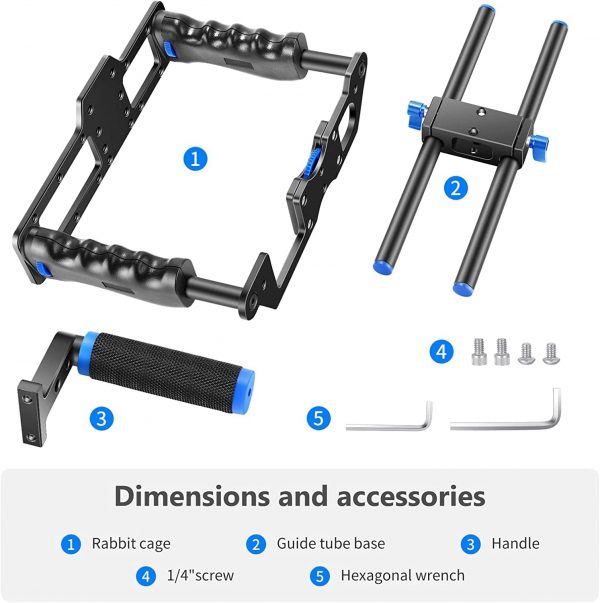 Neewer Aluminum Alloy Camera Video Cage Film Movie Making Ki... - Image 8