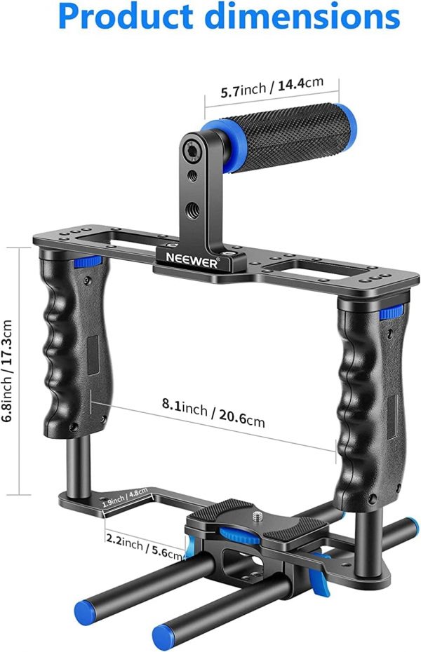 Neewer Aluminum Alloy Camera Video Cage Film Movie Making Ki... - Image 6