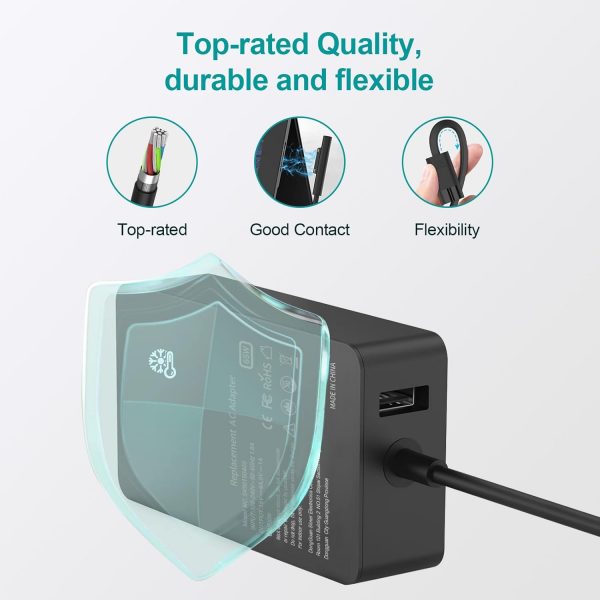 65W Surface Pro laptop charger replacement for Microsoft Sur... - Image 3