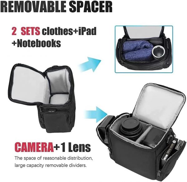 Cwatcun Single Shoulder Sling Crossbody Compact Camera Case ... - Image 4