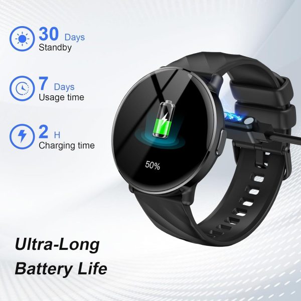 Smart Watch for Men Women with Call Text Reminder, 1.39" Scr... - Image 8
