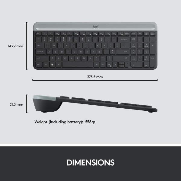 Logitech MK470 Slim Wireless Keyboard & Mouse Combo for Wind... - Image 9