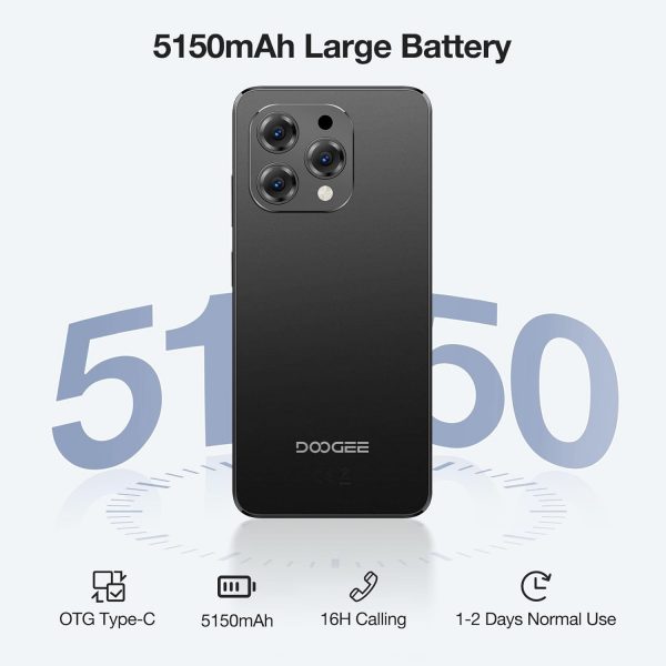 DOOGEE Phone N55, Android 14 Mobile Phone, 128GB ROM/1TB TF,... - Image 4