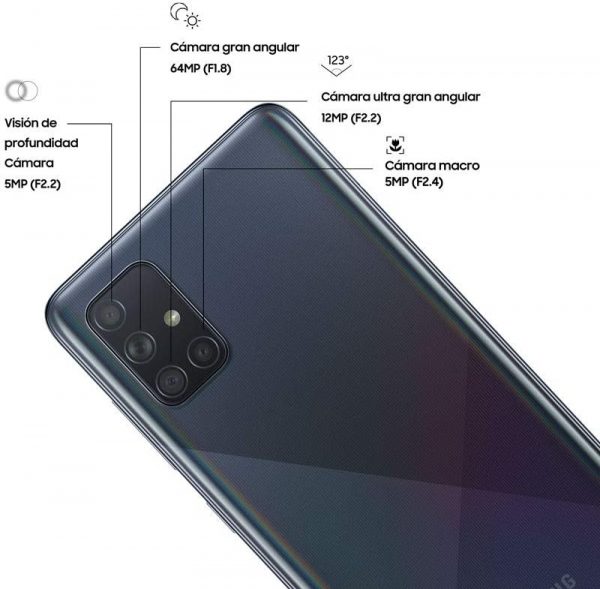 Samsung Galaxy A71 Mobile Phone; Sim Free Smartphone - Prism... - Image 4