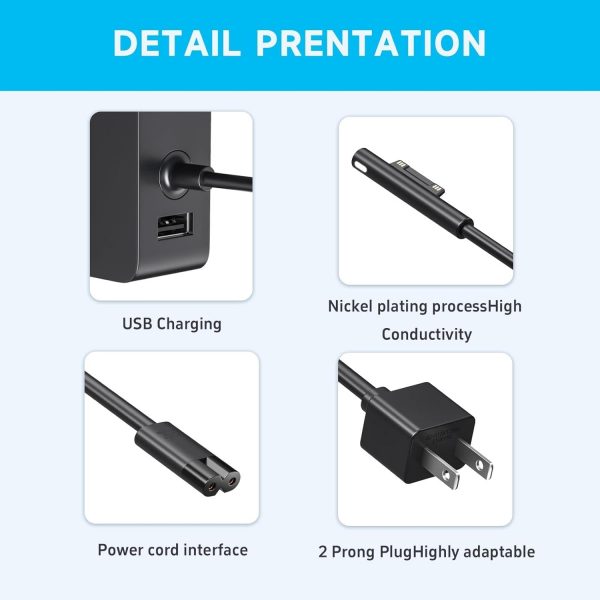 65W Surface Pro Charger Replacement Fit for Microsoft Surfac... - Image 5
