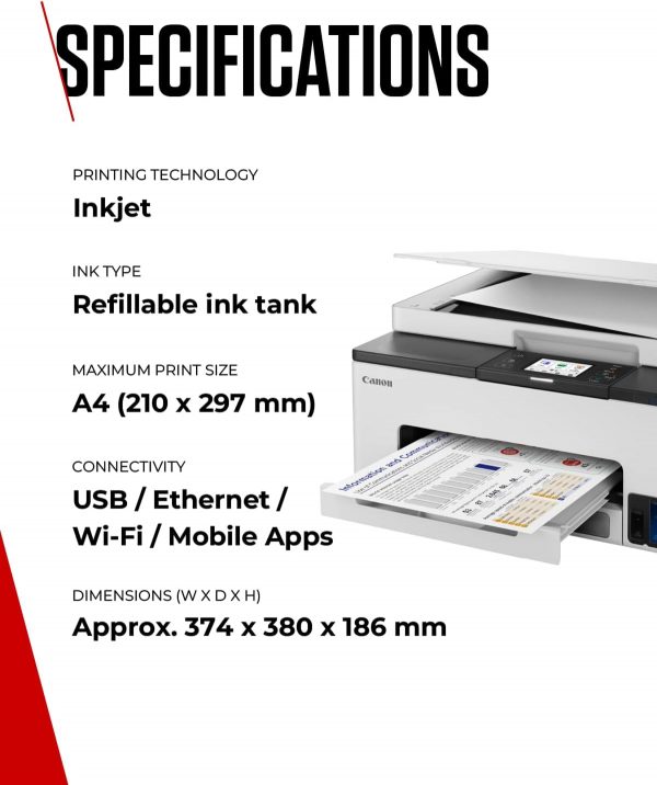 Canon MAXIFY GX1050 Printer for Home & Office Use - Colour H... - Image 7