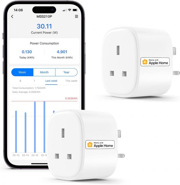 Smart Plug Works with Apple HomeKit Siri, Alexa, Google Home... - Image 2